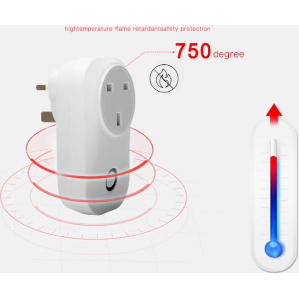 Smartphone App Controlled Power Outlet , UK Home Wifi Power Socket With Amazon Alexa