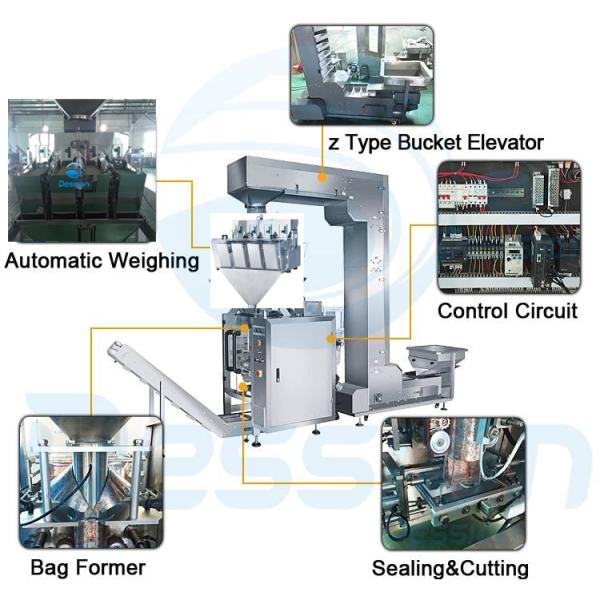 Accuracy Weigher 1kg 2kg Detergent Powder Packing Machine