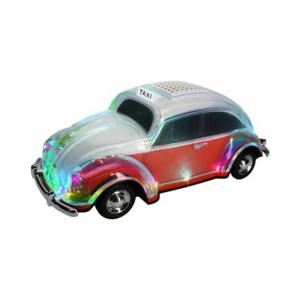 China USB Car Shape Loudest Bluetooth Speaker Taxi LED Light FM AUX on sale
