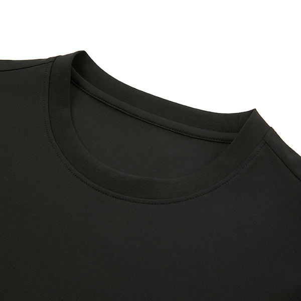 Black White Cotton Custom Men'S T Shirts Plain Embroidered Basic Style
