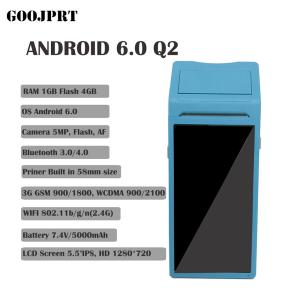 Best POS Terminal PDA With Wireless Bluetooth&amp; Wifi Android System with Thermal Printer Built-in and Barcode Scanner wholesale