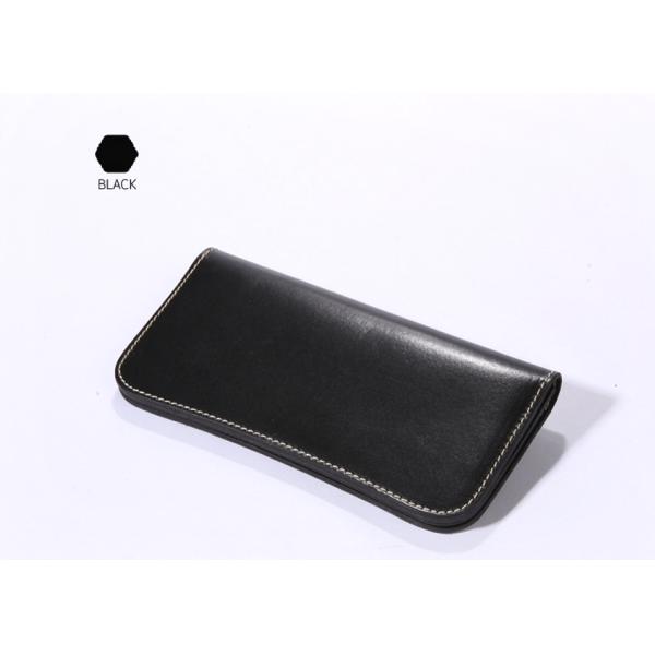 Vintage Leather Wallets for Women Classical Long Leather Wallets for Men
