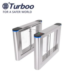 China Security Systems Swing Optical Barrier Turnstiles For Access Control Biometric Gate on sale