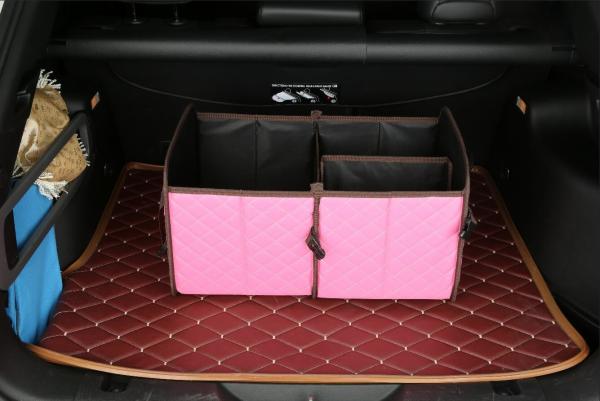 Cheap Waterproof Car Additional Accessories Pu Leather Collapsible Trunk Organizer for sale