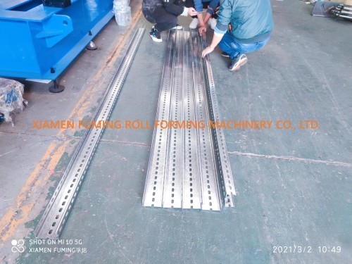 CU Purlin Roll Former Equipment Automatic With Hydraulic Cutting System