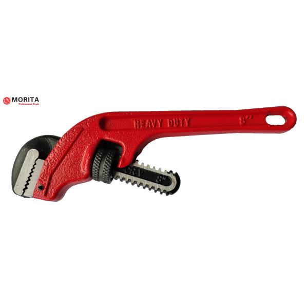 Cr-V Steel 8" 10" Slanting Pipe Wrench 45 Degree Offset Self Clamping