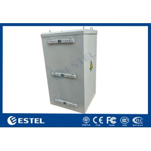 20U Capacity Outdoor Telecom Enclosure Galvanized Steel Single Wall With Heat