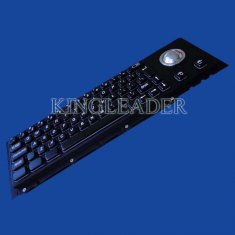 China 63 Cherry Key Industrial Metal Keyboard Electroplated Black With Trackball on sale