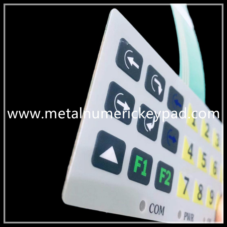 2.54 Pitch Industrial Numeric Keypad 2.0mm Membrane Switch Keyboard