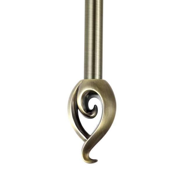 Cheap 16mm Heart Tear Type Stainless Steel Exquisite Curtain Rod for sale