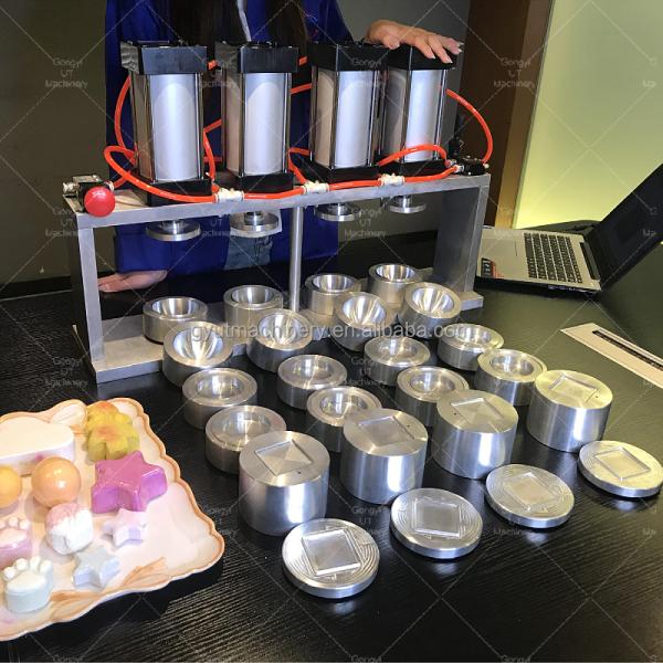 Easy to Operate 2 Mold Small Bath Bombs Pressing Machine for Making Cosmetic Powder