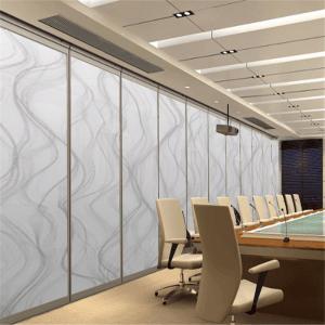 Aluminum Frame Foldable Acoustic Sliding Partitions Wall For Multi - Fountion Hall
