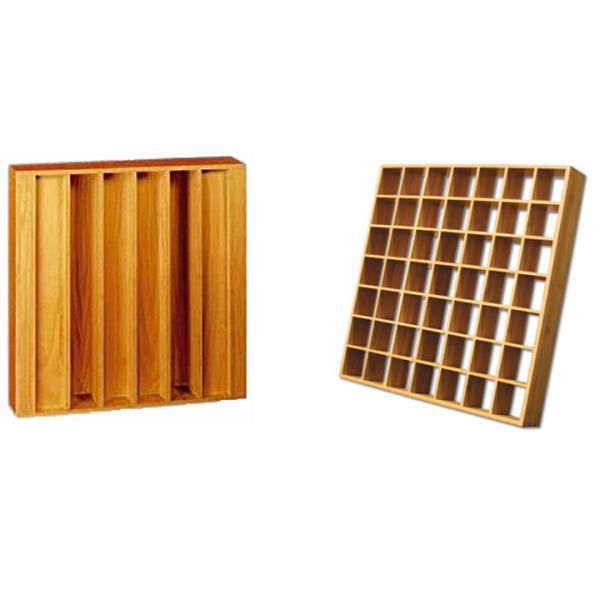 Decorative Suspended Ceiling 3d Wood Acoustic Diffuser Wall Panel For Conference Room