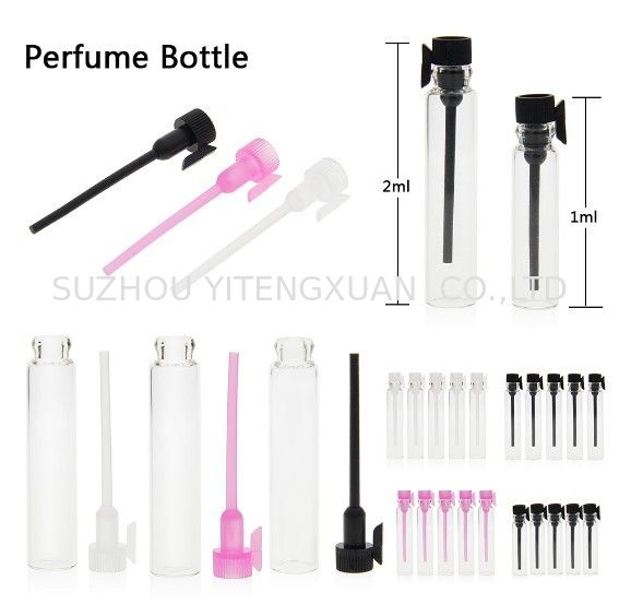 Transparent Glass Tube Bottles , Glass Perfume Spray Bottle 5ml 8ml 10ml15ml 20ml 30ml