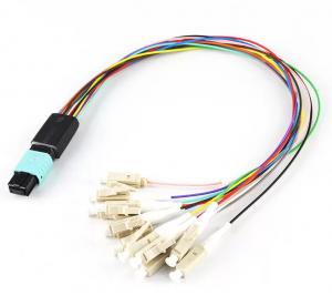 Best LC UPC 0.9mm MPO MTP Fiber Optic Patch Cord High Fiber Density Ribbon wholesale