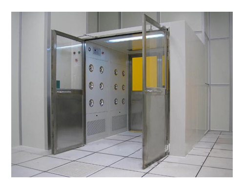 Electronic Interlock Double Door Cargo Air Shower With Two Side Blowing