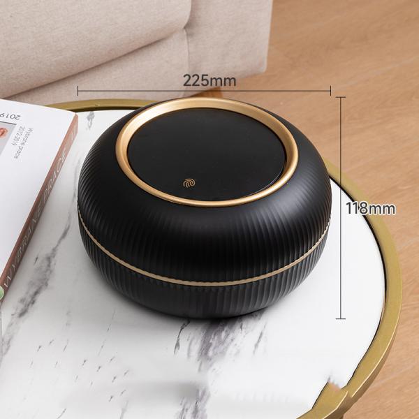 Wholesale Round Desktop Mini Trash Can Household Small Storage Bucket with Lid Light Luxury Plastic Car Hygiene Bucket