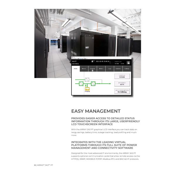 Santak ARRAY 3A3 PT 60KVA 300KVA 600KVA 400V On-line Industrial Modular Backup Power UPS