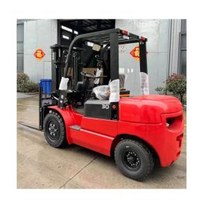 Best 3000kg 3000mm Diesel Fork Truck New Heavy Duty Diesel Forklift With CE Certification wholesale