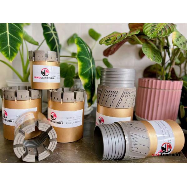 Wireline Triple Tube NQ3 HQ3 Imp Diamond Core Bits With Face Discharge