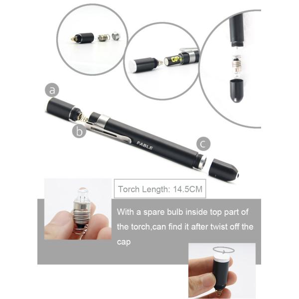 Pen Style Spotlight Gem Checking Torch 14.5cm Length