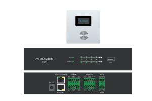4CH Audio Signal Processor RS232 RS485 UDP Control Digital Matrix Processor In USB Sound Card