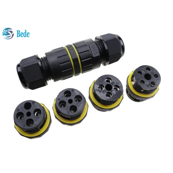 Underground IP68 Electrical Waterproof Cable Connectors 2 Channel 2~3 Pins M16 Outdoor