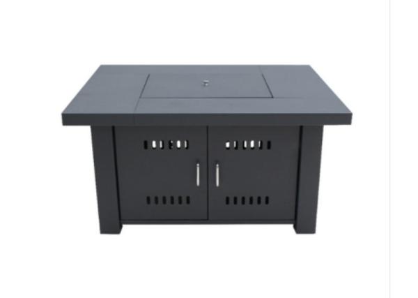 Cheap Factory price square black real flame gas fireplace stove outdoor fire pit for sale