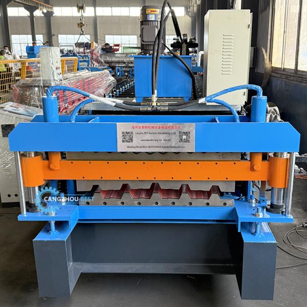 Steel Profile Galvanized 686 762 Double Layer Roofing Sheet Cold Roll Forming Machine
