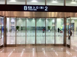 China Telescopic Automatic Sliding Doors/ Automatic Folding Sliding Doors for airports on sale