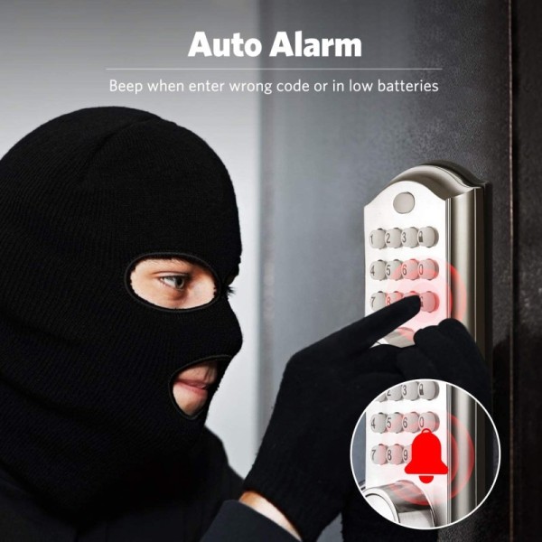 OEM Zinc Alloy Keyless Electronic Keypad Deadbolt Lock Multicolor