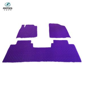 Best 5d Purple Personalized Car Mats Disposable Non Skid 12 Colors For Car Decor wholesale