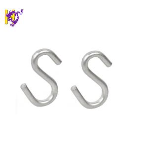 Electroplating Heavy Duty SS302 Metal S Clips Double Hanging Hook Wire Formed