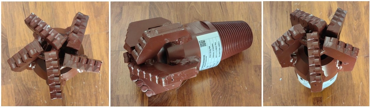 60mm Step Type Well Drilling Pdc Drill Bit 5 Blades With Pdc Cutters