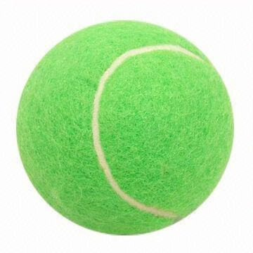 Inflatable rubber tennis ball