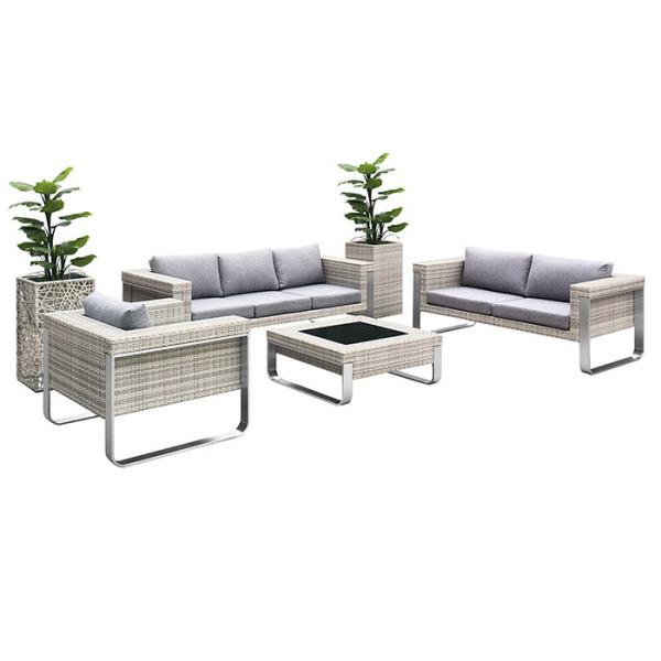 Cheap Wicker Lounge Setting Rust Proof Outdoor Garden Furniture for sale
