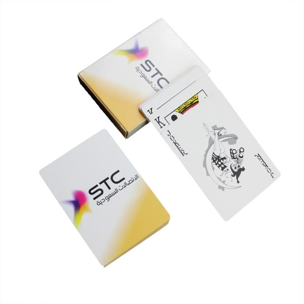 Cheap 320gsm Waterproof Poker Cards , SGS Casino Playing Cards Film Lamination for sale