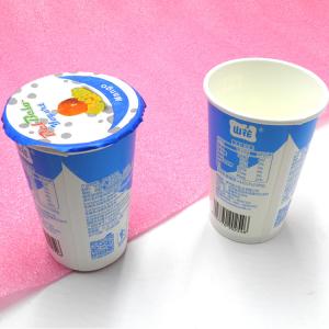 Buy cheap Oripack Strawberry Frozen Yoghurt Cups Precut Lid Individual 120ml from wholesalers