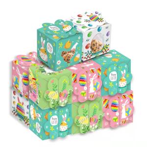Handmade Cartoon Easter Egg Box , Paperboard Easter Chocolate Hampers