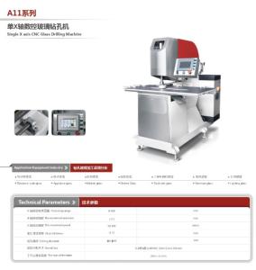 Electronic Scale Glass Drilling Machine , Glass Hole Making Machine One Axis