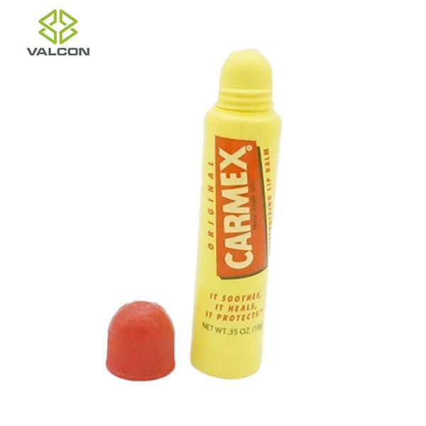 Cheap LDPE Refillable Lip Balm Tube Diameter 19mm Red Cap Round Nozzle Optional for sale