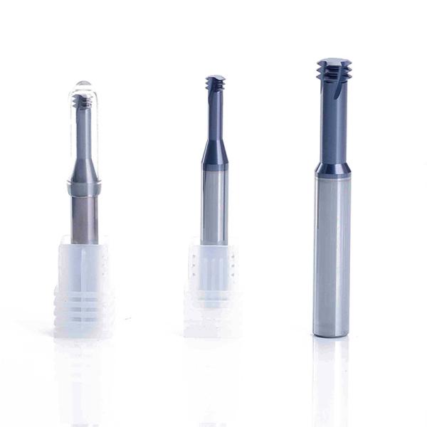 Cheap Customized 3 Teeth End Mill Carbide Cutter Hard Material Processing With Composite Coating for sale