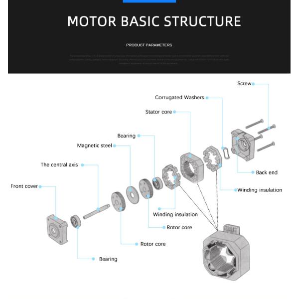 Faradyi Customized Good Quality 5V Stepper Motor 12V Air Conditioning Swing Blade Step Motor Ball Machine Sweeping Robot
