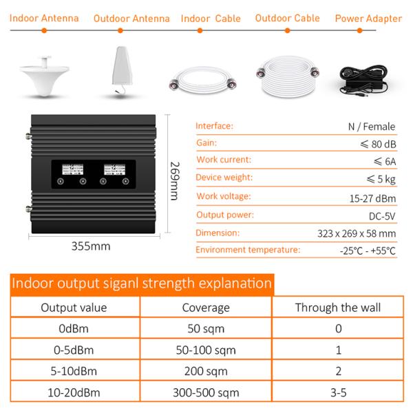 2G 4G Mobile Signal Booster repetidora Signal Amplifier Cell phone amplificateur 4g Phone repeater