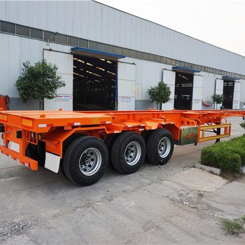 Cheap Tri Axle ISO 40ft Truck Semi Trailers 50T Shipping Container Trailer for sale