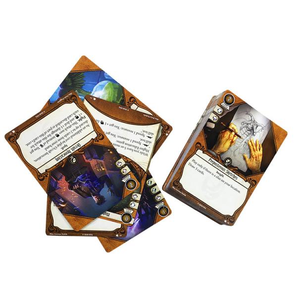 Cheap 88x62mm 0.3mm Custom Printing Playing Cards CMYK Glossy Varnishing With Round Corner for sale