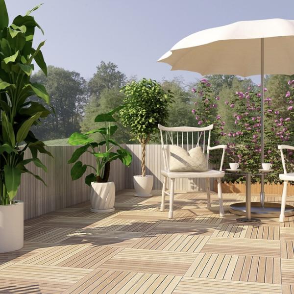 Plastic Flooring Co-extrusion Composite Decking Tile ISO EU Standard Co-extrusion