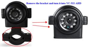 China 3 Lamp Array Rear View Mirror Backup Camera 1080P 2.8 / 3.6mm Lens Metal Housing on sale