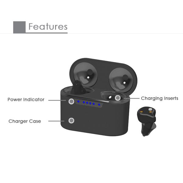 3H Quick Charging Rechargeable CIC TWS Bluetooth Hearing Amplifier With APP Control