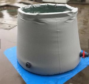 Best Grey Flexible Onion Shape 1.2MM Tarpaulin Water Tank Portable Water Tanks Water Holding Tank wholesale